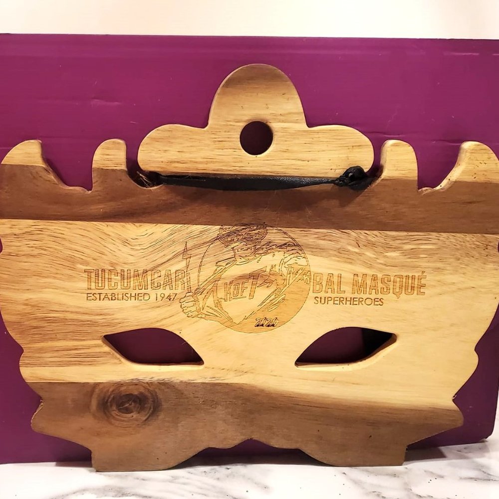 Tucumcari New Mexico Bal Masque 2020 Super Heroes Koet Handmade Two Tone NEW